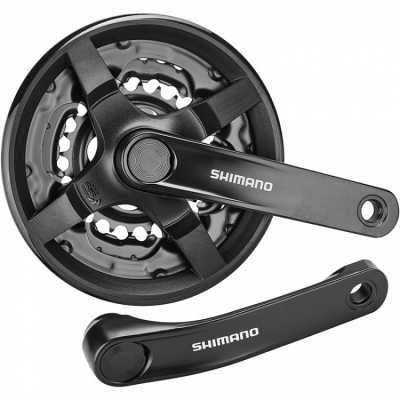 Шатуни Shimano FC-TY301 175 мм. зірки 42х34х24Т із захистом чорний